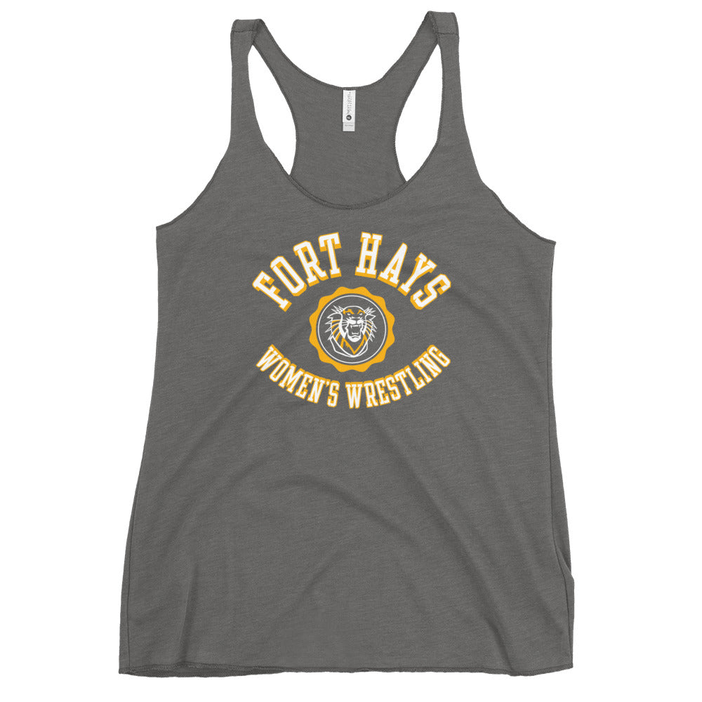 Fort Hays Women's Wrestling Womens Racerback Tank Top