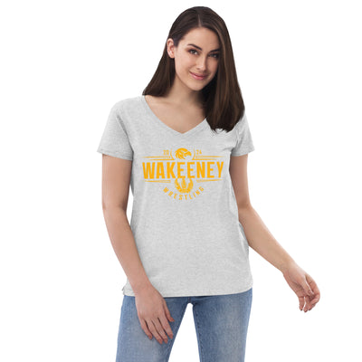 Wakeeney Wrestling Women’s v-neck t-shirt