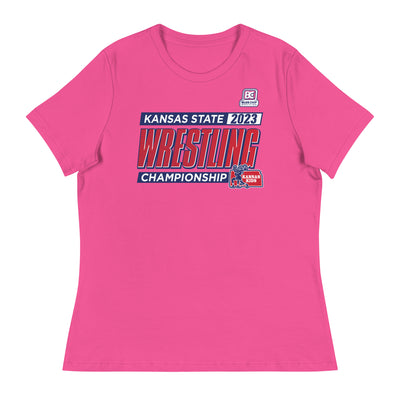 GIRLS USAWKS STATE WRESTLING CHAMPIONSHIPS Women's Relaxed T-Shirt [WOMEN]