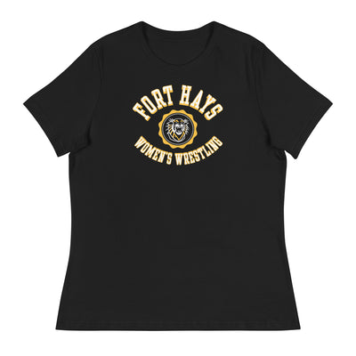 Fort Hays Women's Wrestling Womens Relaxed T-Shirt