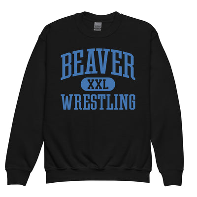 Pratt Community College Beaver XXL Wrestling Youth crewneck sweatshirt