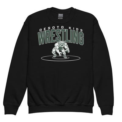 De Soto Kids Wrestling Youth Crewneck Sweatshirt