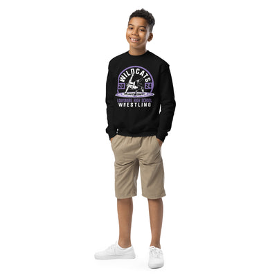 Wildcat Wrestling All-Time State Medalists 2024 Youth crewneck sweatshirt