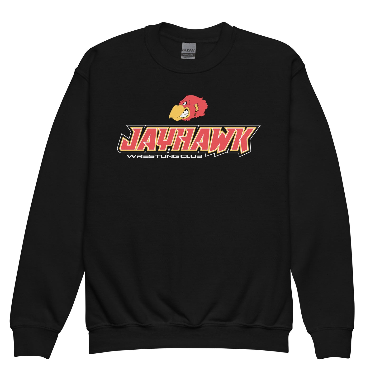 Jayhawk Wrestling Club Youth Crew Neck Sweatshirt