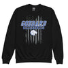 Goddard Wrestling Flag Youth crewneck sweatshirt