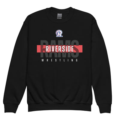 Riverside Rams Wrestling Youth crewneck sweatshirt