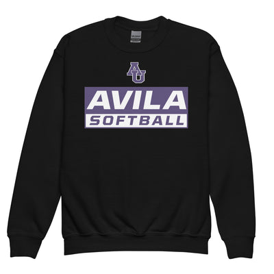 Avila Softball Youth Crew Neck Sweatshirt