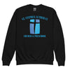 St. Stephen Lutheran Church Full Logo Youth Crew Neck Sweatshirt