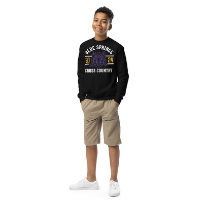 Blue Springs Cross Country Youth Crew Neck Sweatshirt