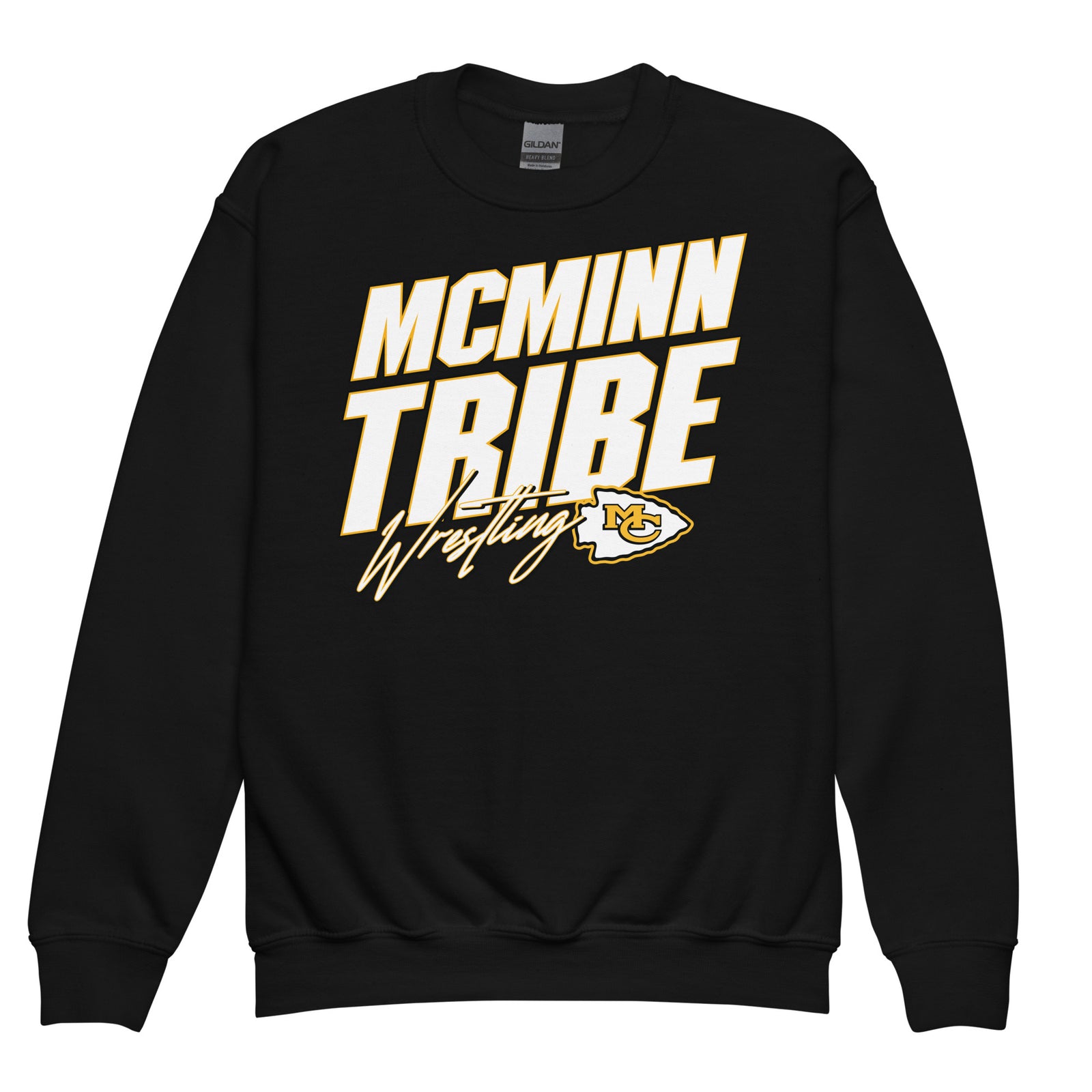 McMinn Middle School Wrestling Youth Crew Neck Sweatshirt