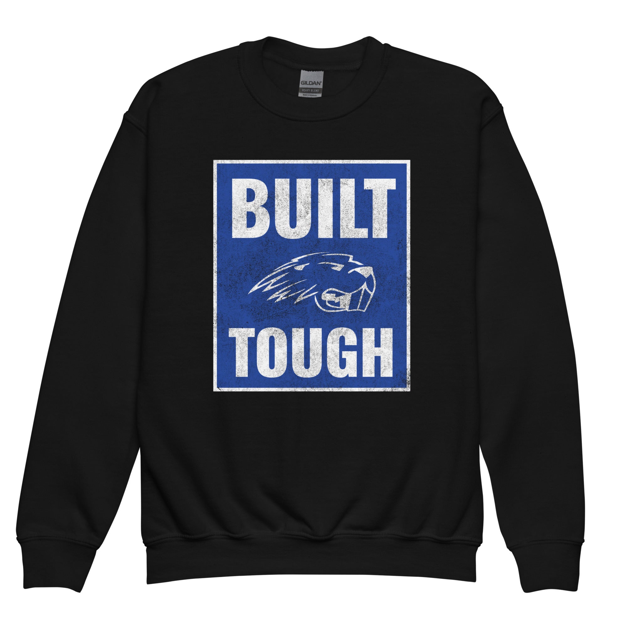 Pratt Community College Built Tough Youth crewneck sweatshirt