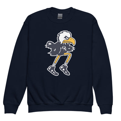 Olathe North Track & Field Mascot Youth crewneck sweatshirt