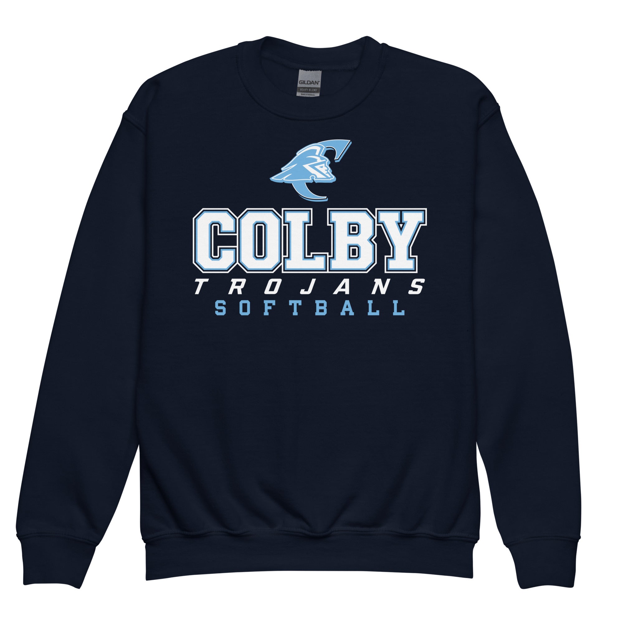 Colby Community College Softball Youth Crew Neck Sweatshirt