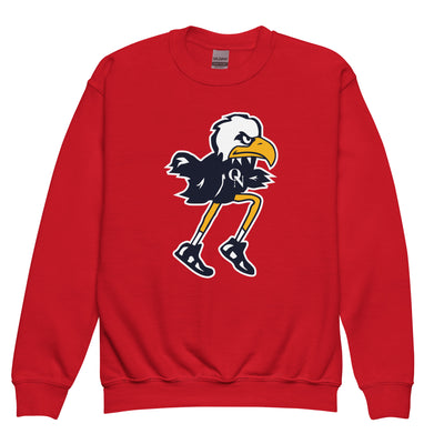 Olathe North Track & Field Mascot Youth crewneck sweatshirt