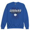 Goddard Wrestling Flag Youth crewneck sweatshirt