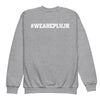 PLYAA Rhino Football Youth crewneck sweatshirt