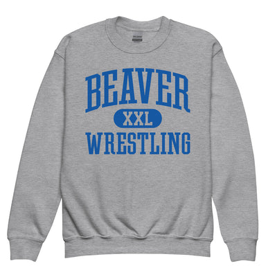 Pratt Community College Beaver XXL Wrestling Youth crewneck sweatshirt