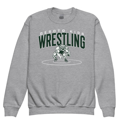 De Soto Kids Wrestling Youth Crewneck Sweatshirt