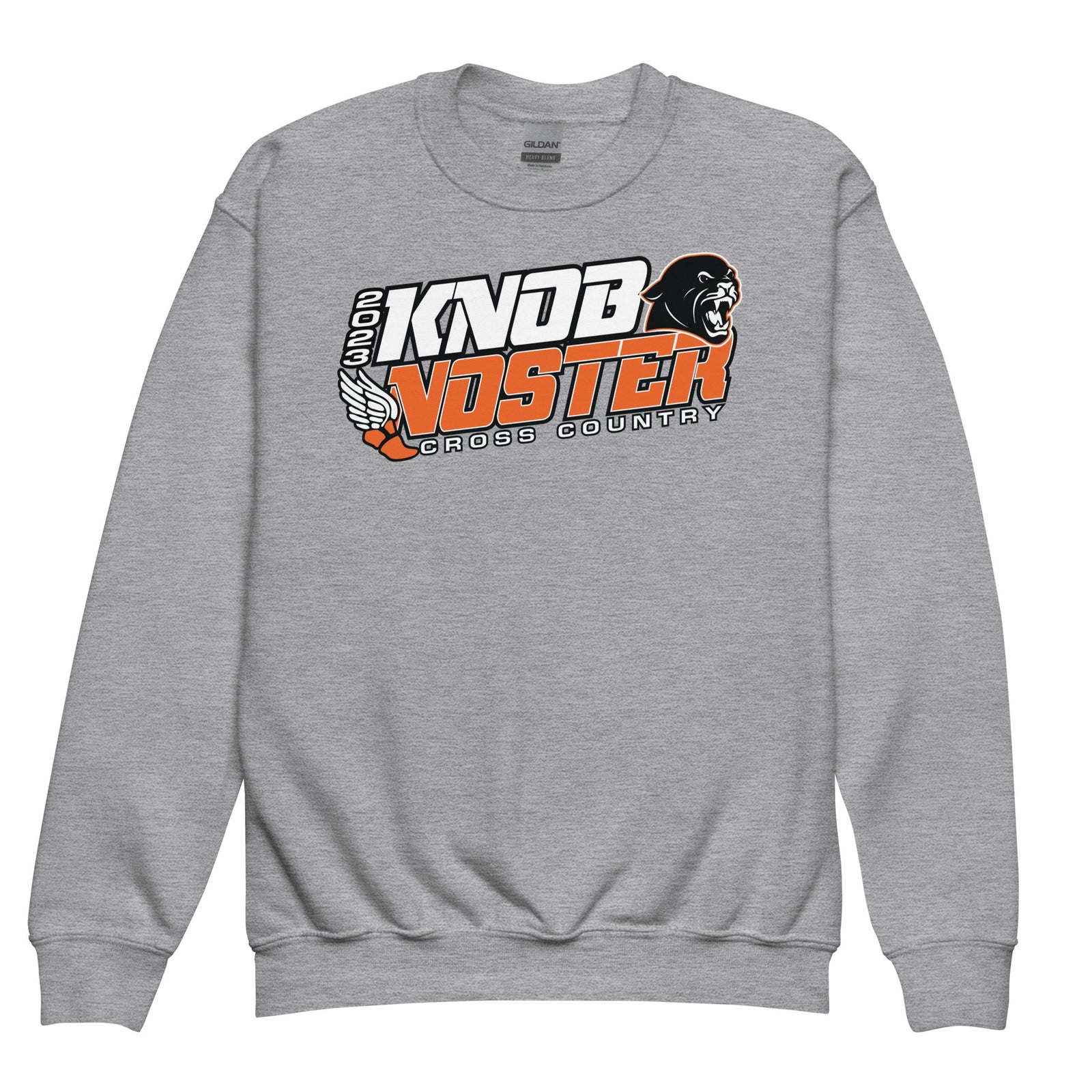 Knob Noster Cross Country Youth Crew Neck Sweatshirt