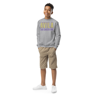 Avila University Cheer Youth Crew Neck Sweatshirt