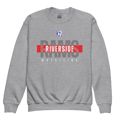 Riverside Rams Wrestling Youth crewneck sweatshirt