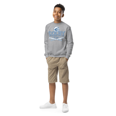 Colby Community College Softball Youth Crew Neck Sweatshirt