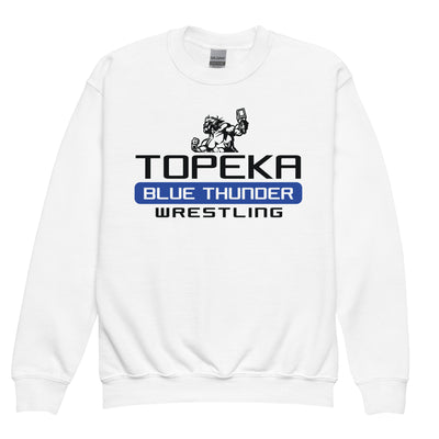 Topeka Blue Thunder Wrestling Youth crewneck sweatshirt