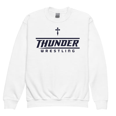 St. James Wrestling (Front Design Only) Youth Crew Neck Sweatshirt