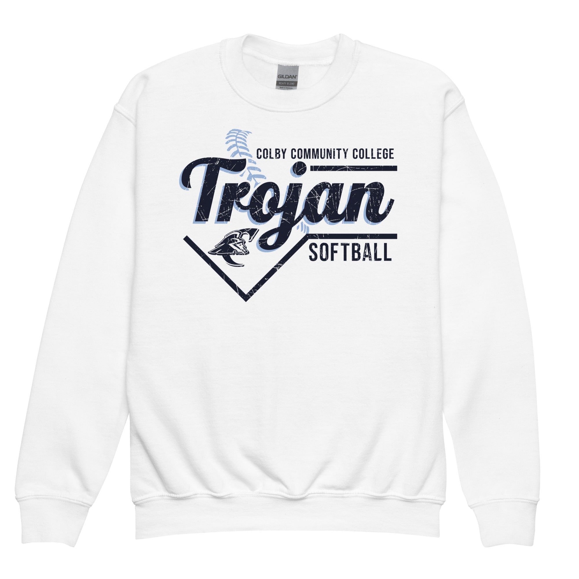 Colby Community College Softball Youth Crew Neck Sweatshirt