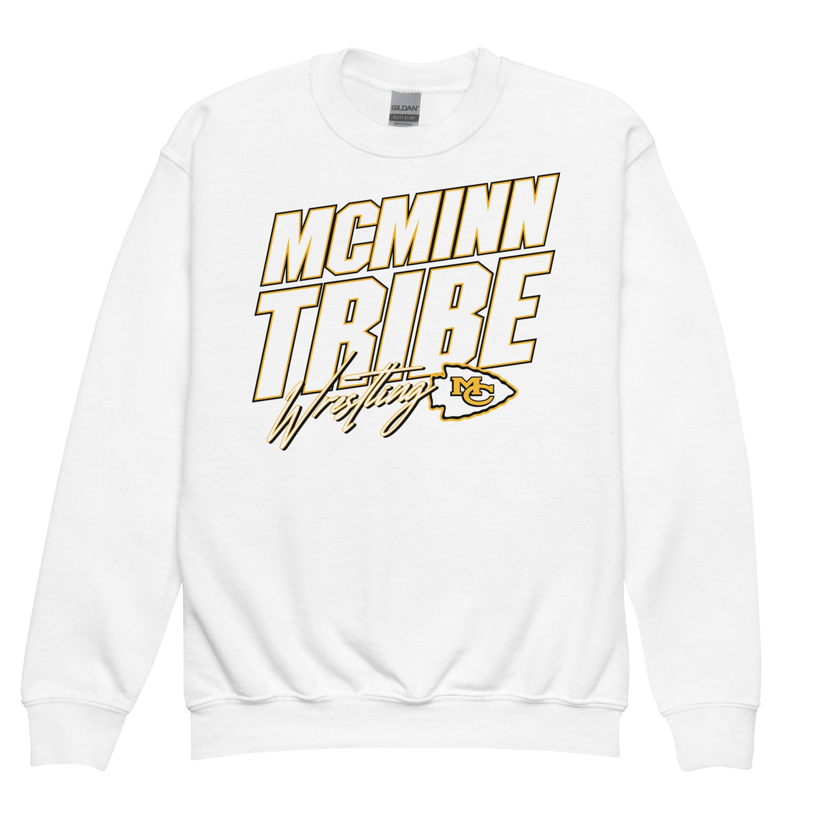 McMinn Middle School Wrestling Youth Crew Neck Sweatshirt