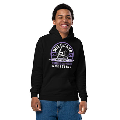 Wildcat Wrestling All-Time State Medalists 2024 Youth heavy blend hoodie