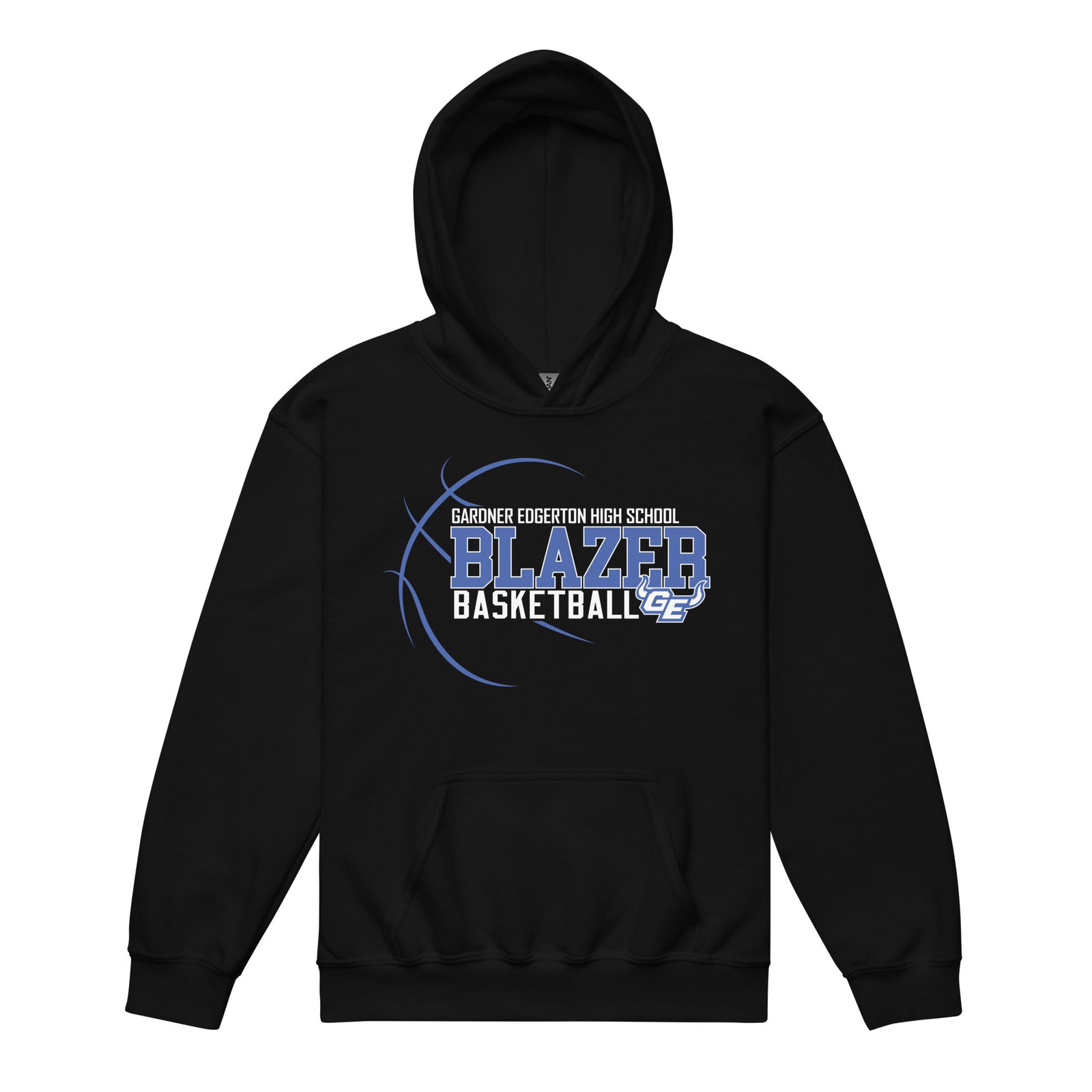 Gardner Edgerton Basketball Youth Heavy Blend Hooded Sweatshirt