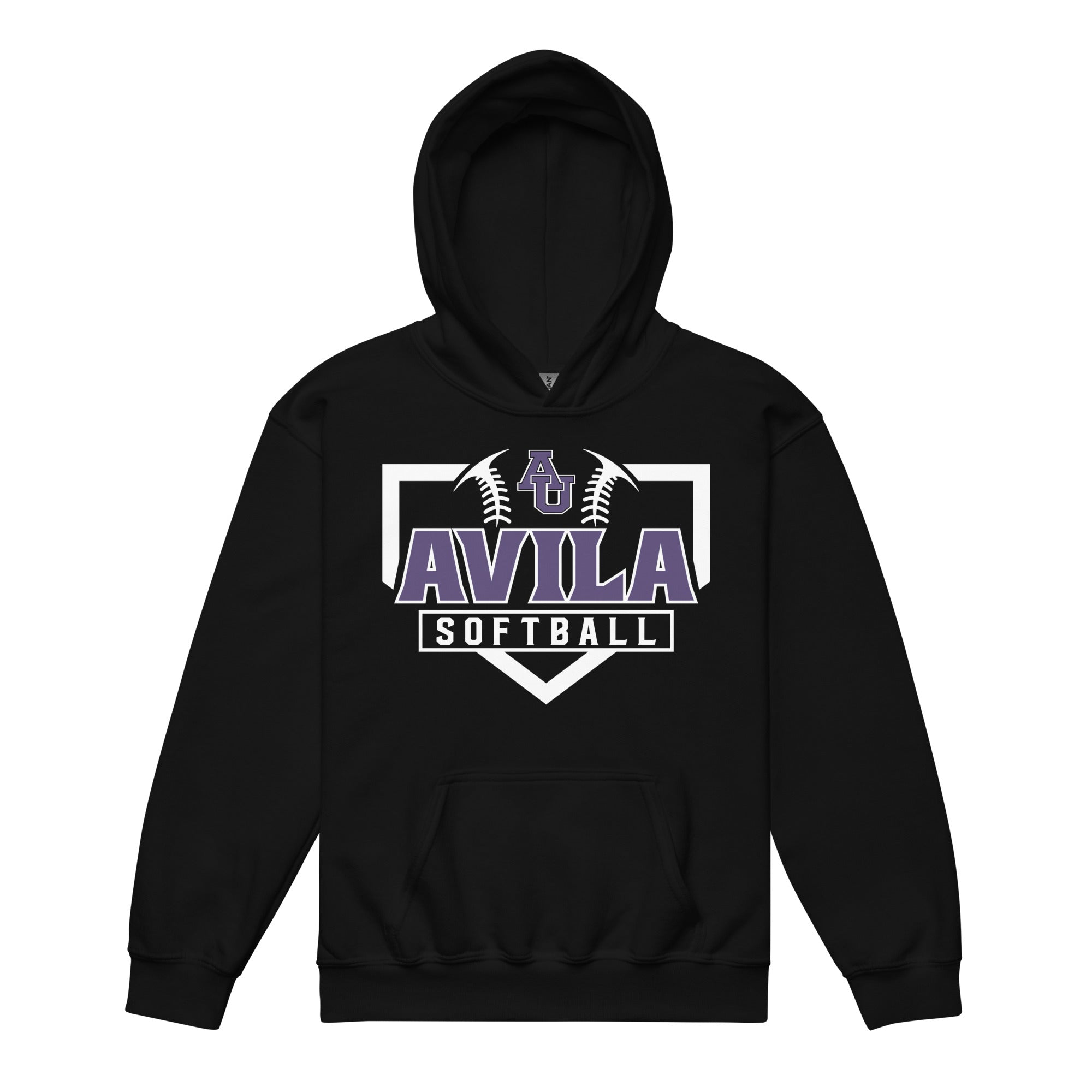 Avila Softball Youth Heavy Blend Hooded Sweatshirt