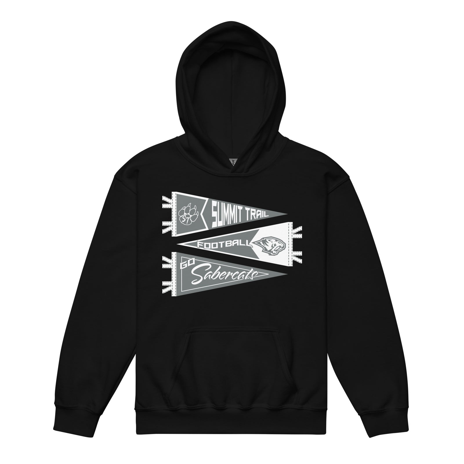 Summit Trail Middle School Football Youth Heavy Blend Hooded Sweatshirt