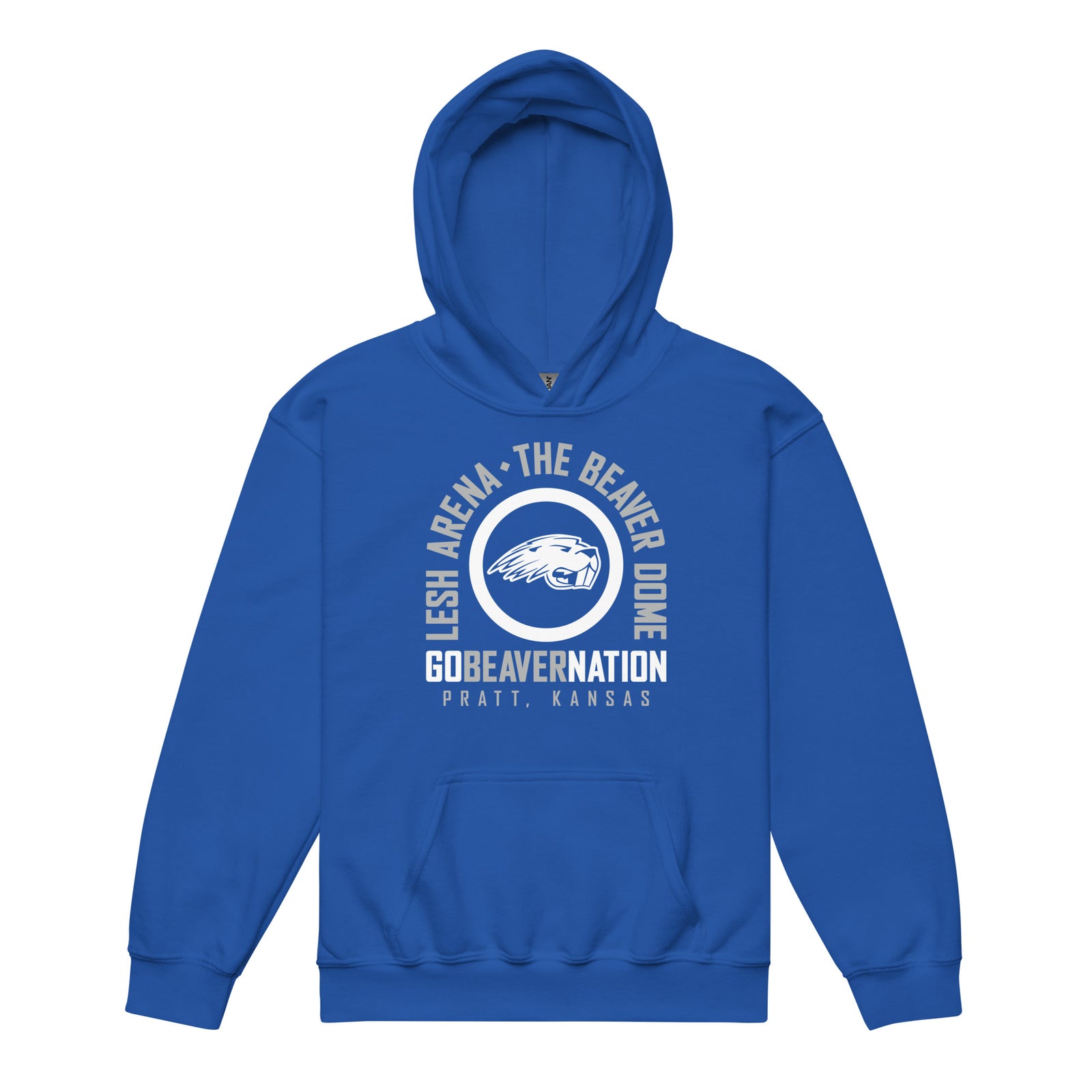 Pratt Community College Beaver Nation Youth Heavy Blend Hooded Sweatshirt