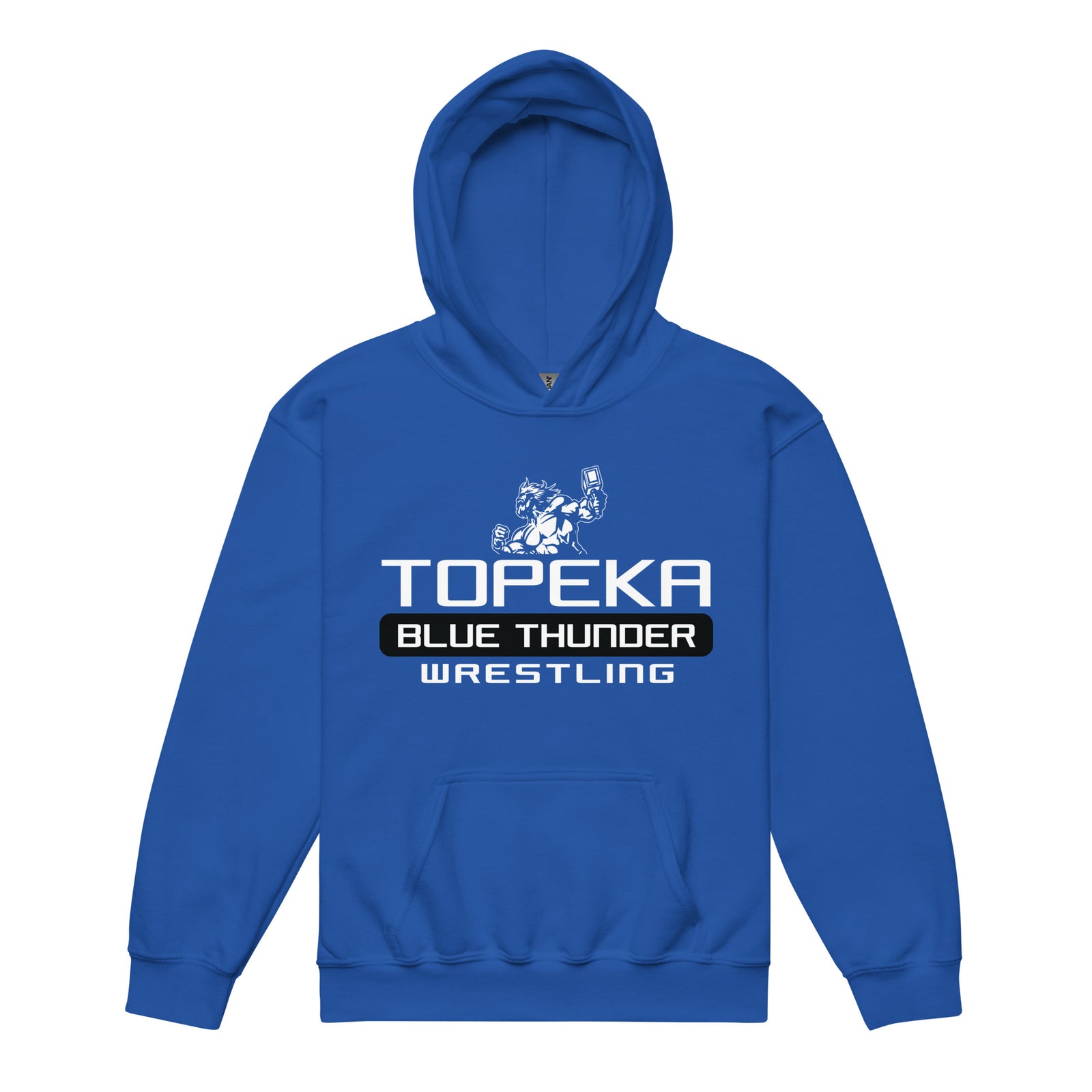 Topeka Blue Thunder Wrestling Youth heavy blend hoodie