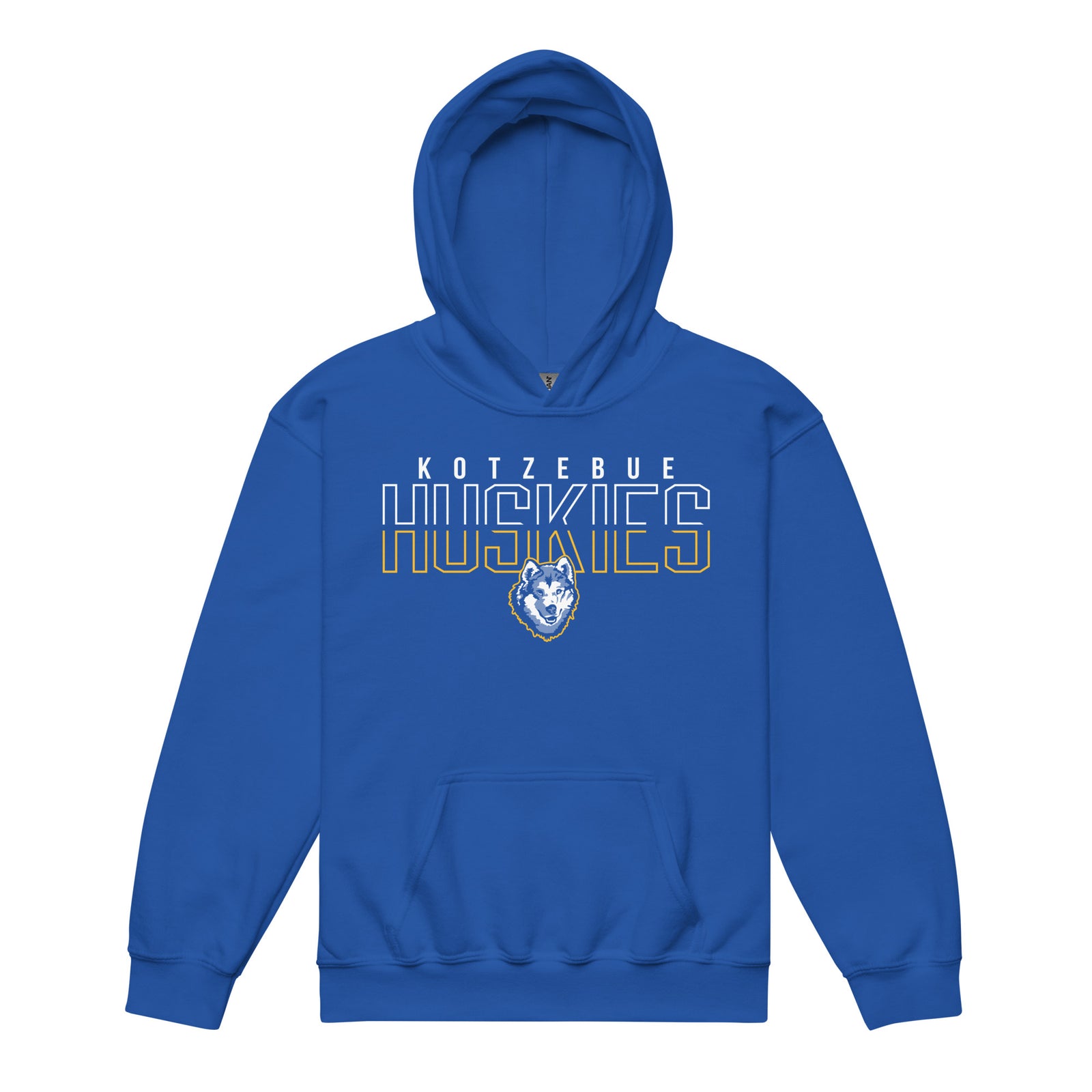 Kotzebue Huskies Youth Heavy Blend Hoodie