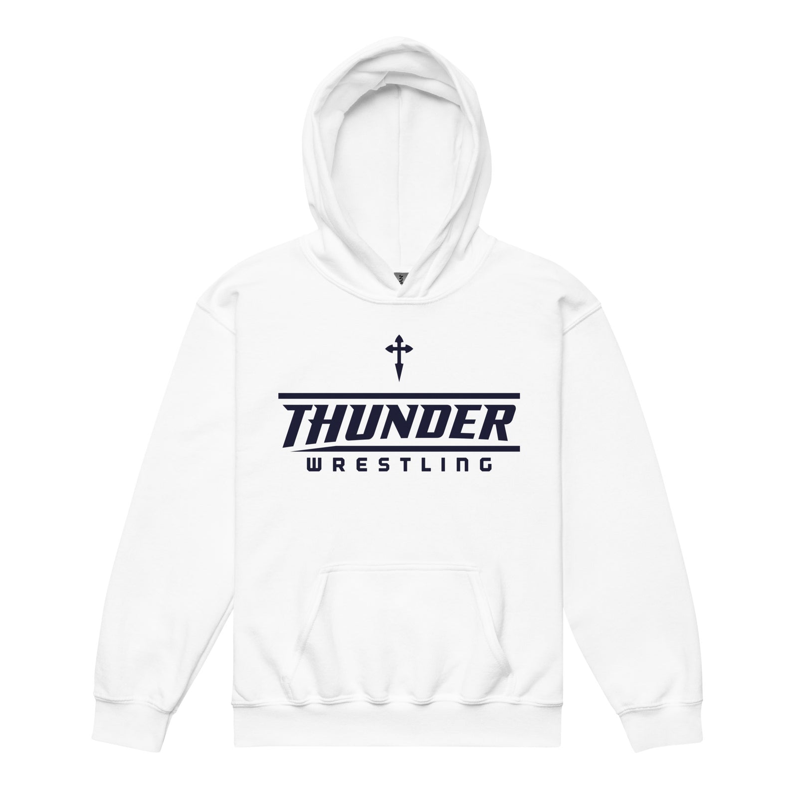 St. James Wrestling (Front Design Only) Youth Heavy Blend Hooded Sweatshirt