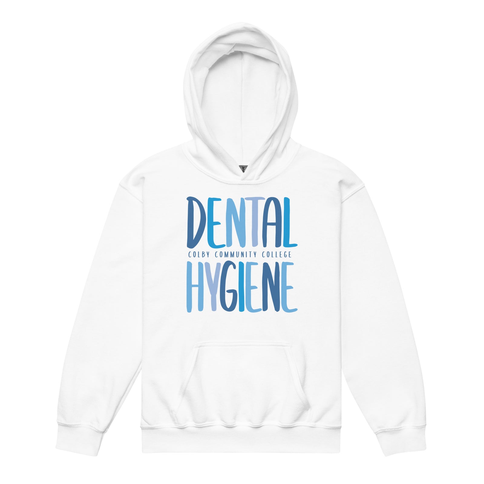 Colby Community College Dental Hygiene Youth heavy blend hoodie