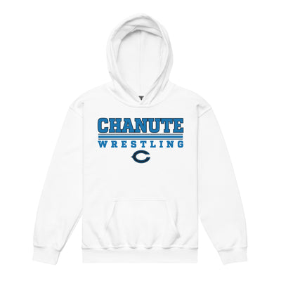 Chanute HS Wrestling Youth Heavy Blend Hoodie