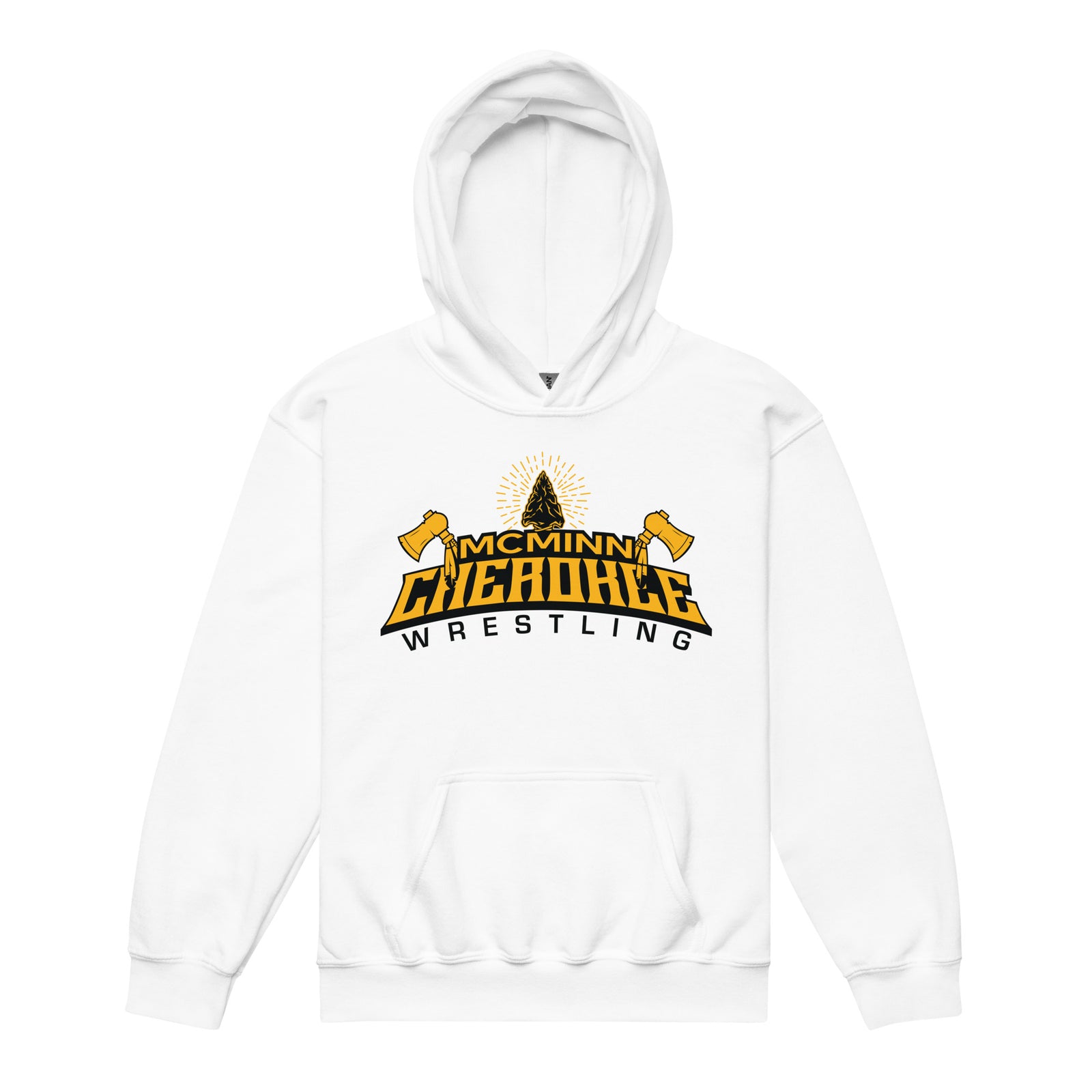 McMinn Cherokees Wrestling Youth Heavy Blend Hoodie