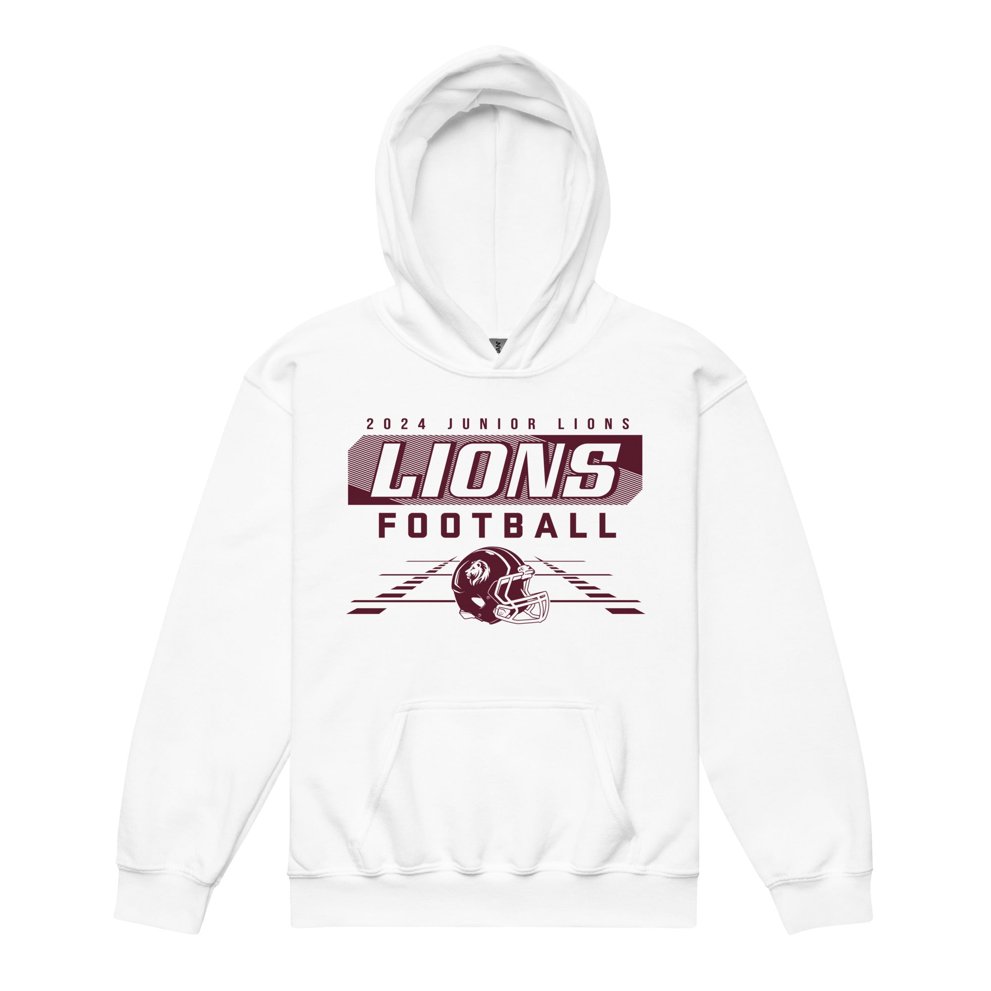 2024 Jr Lions Football Youth heavy blend hoodie