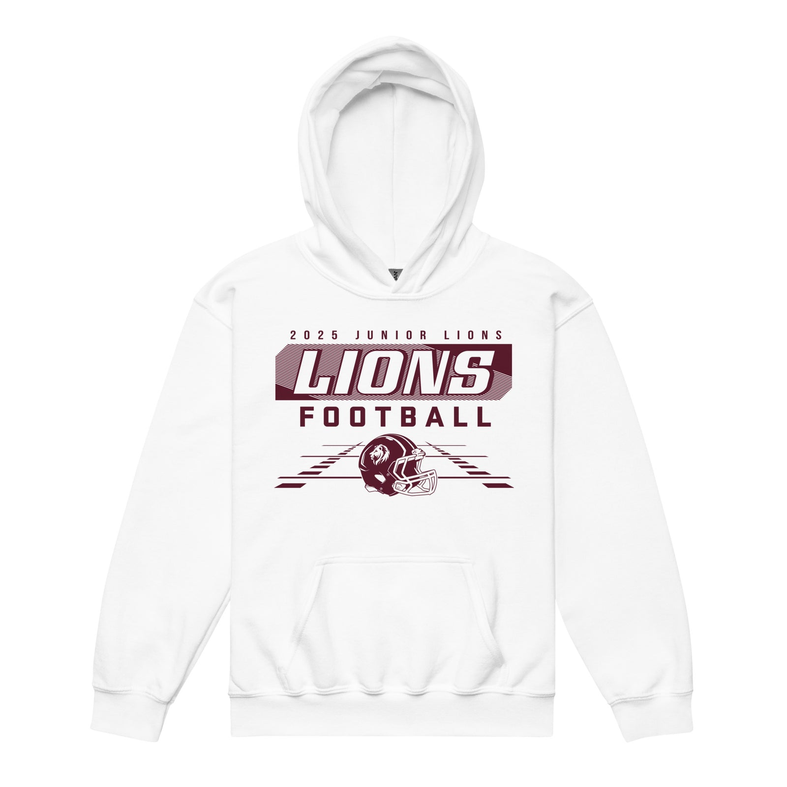 2025 Jr Lions Football Youth heavy blend hoodie