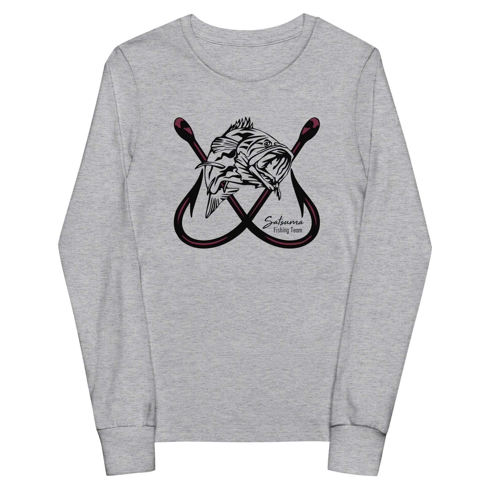 Satsuma Fishing Team  Fish Hooks Youth Long Sleeve Tee