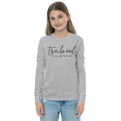 Trailwood Cursive Youth Long Sleeve Tee