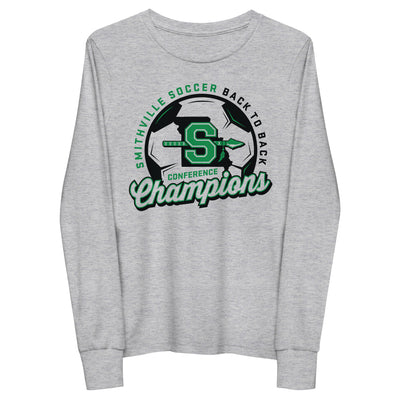 Smithville Soccer Back2Back Conference Champs Youth long sleeve tee