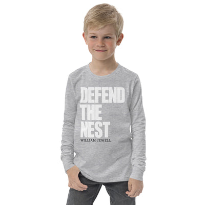 William Jewell Wrestling Defend The Nest Youth Long Sleeve Tee