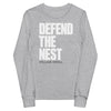 William Jewell Wrestling Defend The Nest Youth Long Sleeve Tee