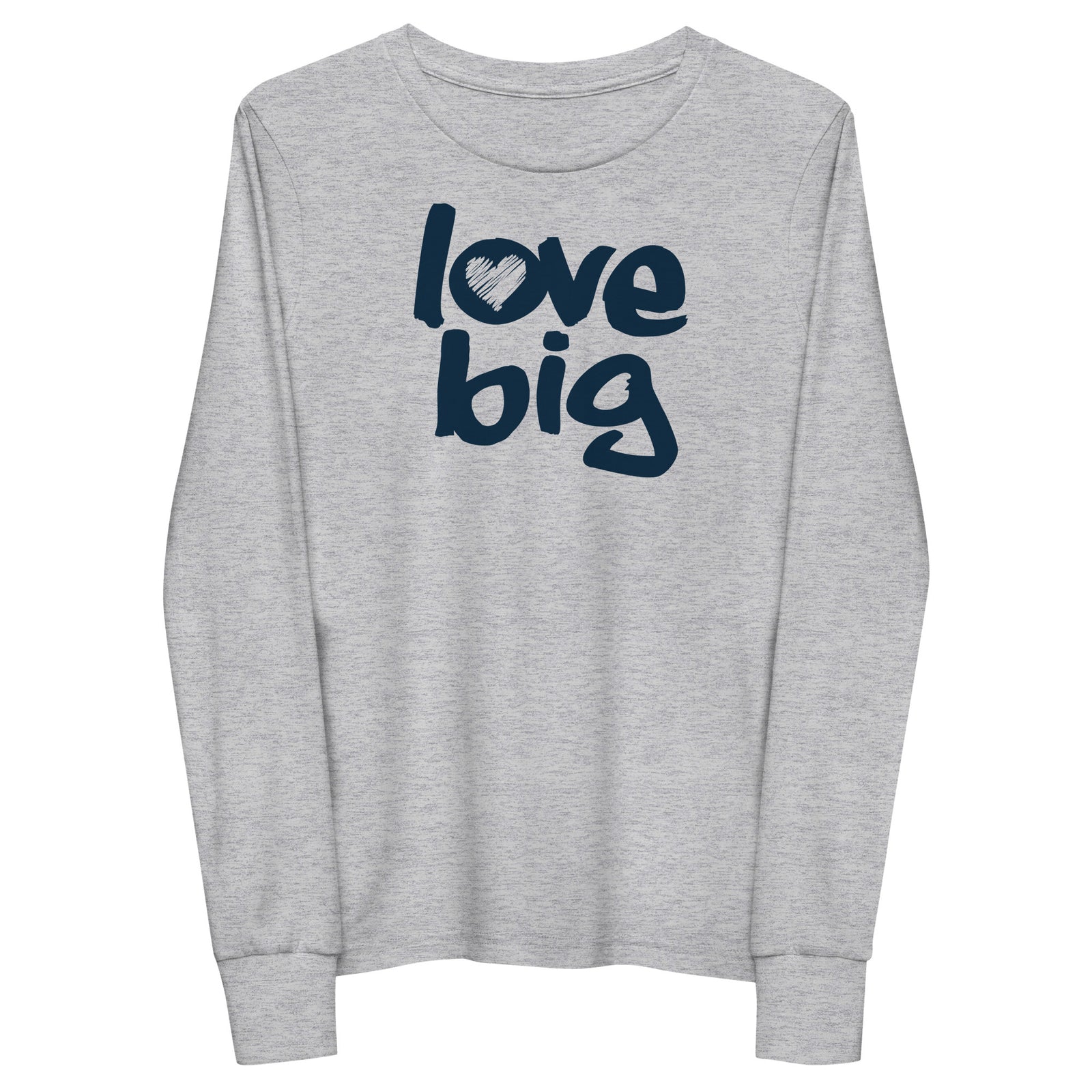 Love Big Like Nate Youth Long Sleeve Tee