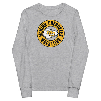 McMinn Cherokees Wrestling Youth Long Sleeve Tee